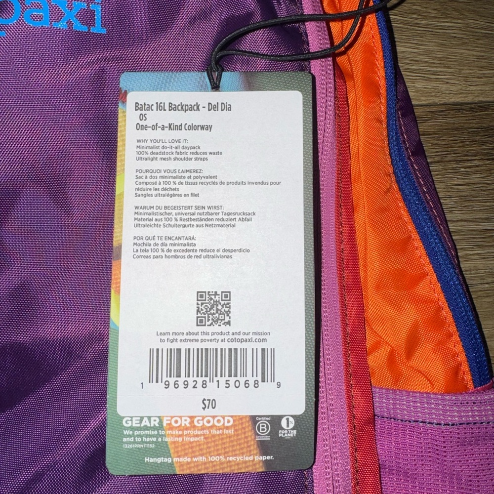 Cotopaxi Del Día Women's Purple Multi-Color Pack - Picture 3 of 12